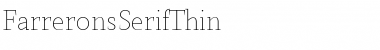 Download Farrerons Serif Thin Font