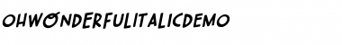 Download Oh Wonderful Italic DEMO Font