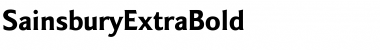 Download SainsburyExtraBold Font