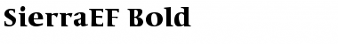 Download SierraEF-Bold Font