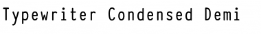 Download Typewriter_Condensed_Demi Font