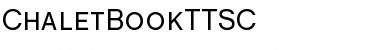 ChaletBookTTSC Regular Font