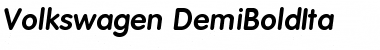 Download Volkswagen-DemiBoldIta Font