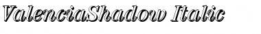 ValenciaShadow Italic