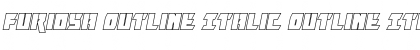 Furiosa Outline Italic Font
