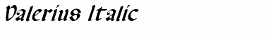 Valerius Italic Font