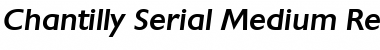 Chantilly-Serial-Medium RegularItalic Font