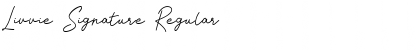 Download Livvie Signature Font