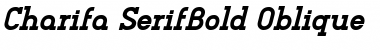 Download Charifa SerifBold Oblique Font