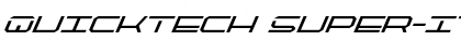 QuickTech Super-Italic Italic Font