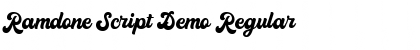 Download Ramdone Script Demo Font