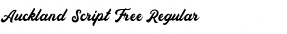 Auckland Script Free Regular Font