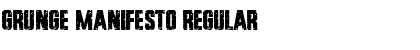 Grunge Manifesto Regular Font