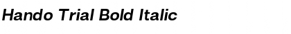 Hando Trial Bold Italic