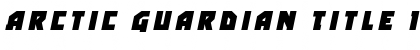 Arctic Guardian Title Italic Font