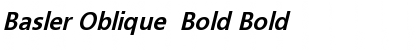 Basler Oblique  Bold Font