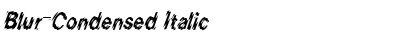 Blur-Condensed Font
