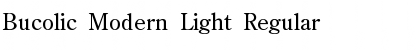 Download Bucolic Modern Light Font