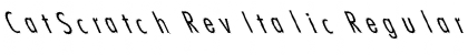 CatScratch Rev Italic Regular Font