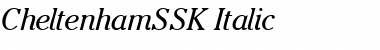 CheltenhamSSK Italic Font