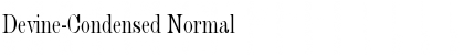 Devine-Condensed Font