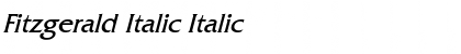 Fitzgerald Italic Font