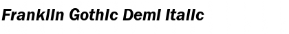 Franklin Gothic Demi Font