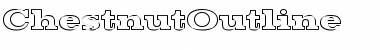 ChestnutOutline Regular Font
