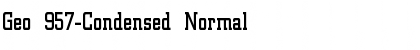 Geo 957-Condensed Normal