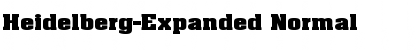 Heidelberg-Expanded Font
