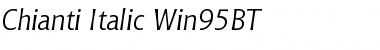 Chianti It Win95BT Italic Font