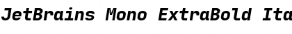 JetBrains Mono ExtraBold Italic