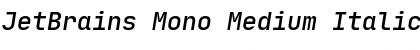 JetBrains Mono Medium Italic