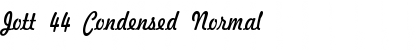 Jott 44 Condensed Normal Font