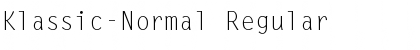 Klassic-Normal Regular Font