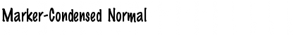 Marker-Condensed Normal Font