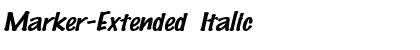 Marker-Extended Italic