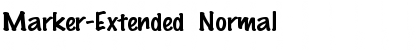 Marker-Extended Normal Font