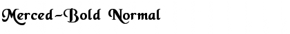 Merced-Bold Normal Font