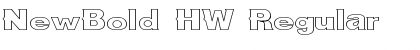 Download NewBold HW Font