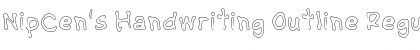Download NipCen's Handwriting Outline Font