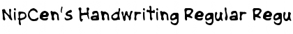 Download NipCen's Handwriting Regular Font