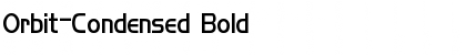 Orbit-Condensed Font