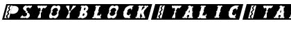 Rstoyblock Italic Font