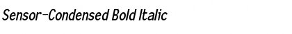 Sensor-Condensed Bold Italic