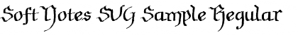 Download Soft Notes SVG Sample Font
