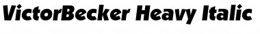 VictorBecker-Heavy Font