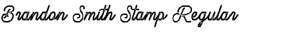 Download Brandon Smith Stamp Font