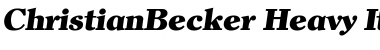 ChristianBecker-Heavy Font
