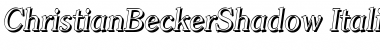 ChristianBeckerShadow Font